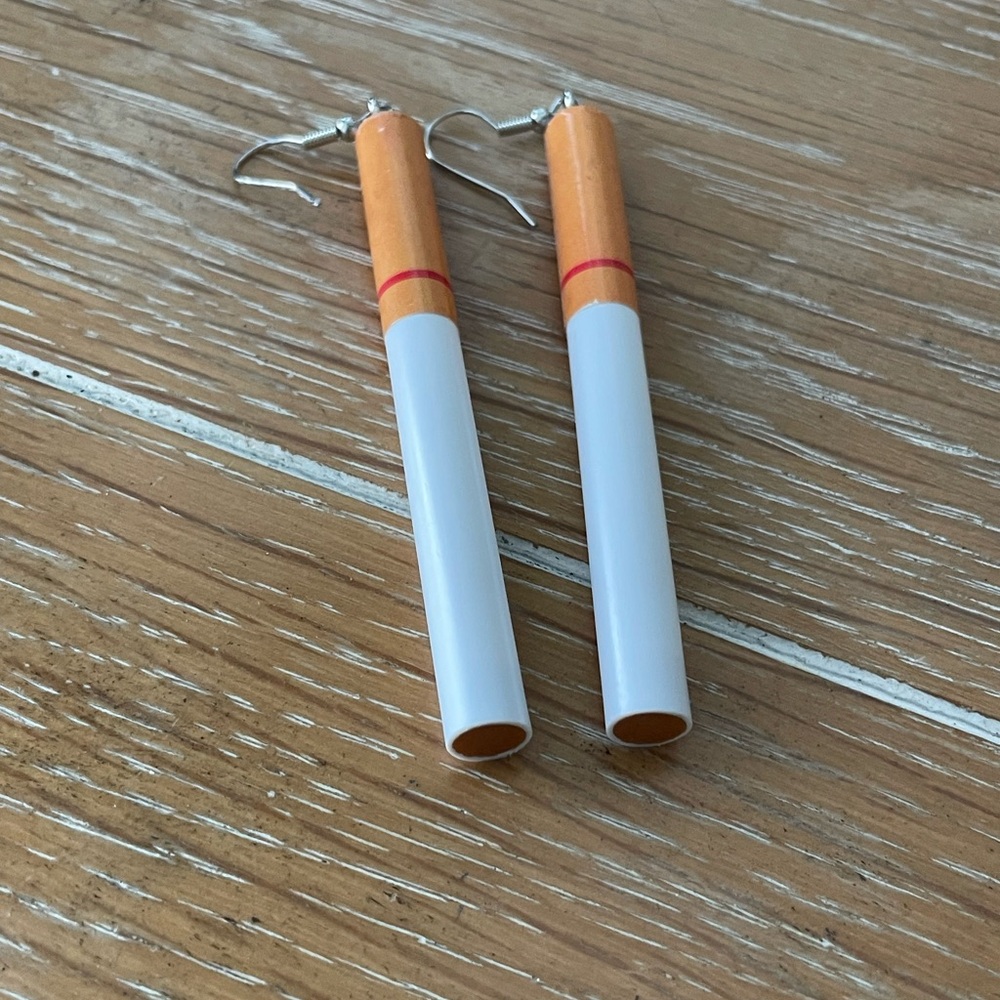 Unique Cigarette Earrings